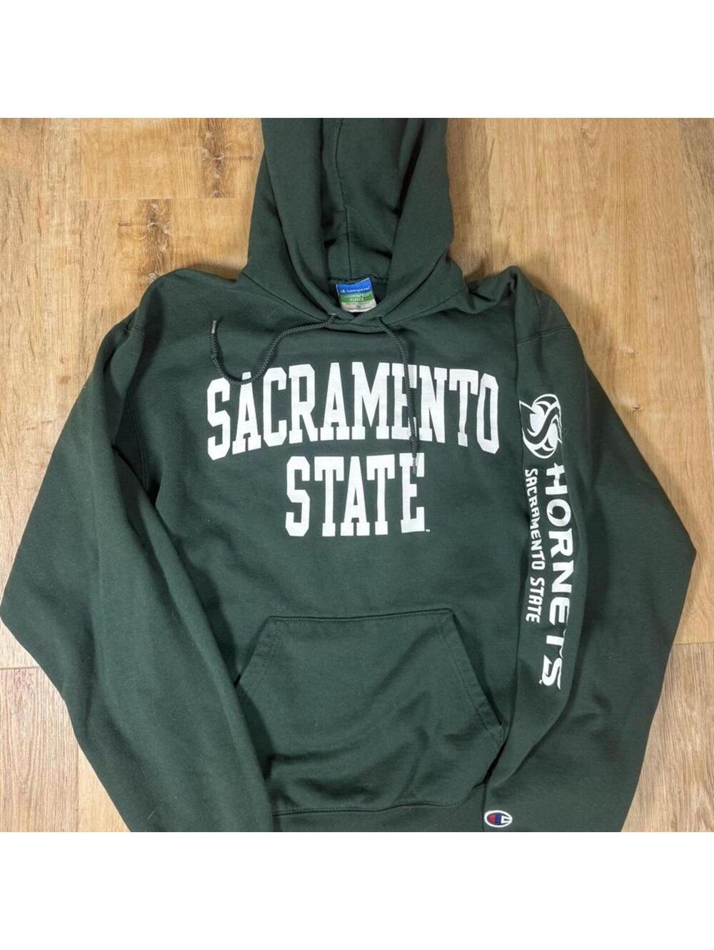 Y2K Champion Sacramento State Hoodie – Green (M)
